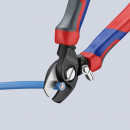 KNIPEX (95 22 165) Kabelschere mit Öffnungsfeder mit Comfort-Griffen brüniert Thumbnail 6