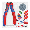 KNIPEX (95 22 165) Kabelschere mit Öffnungsfeder mit Comfort-Griffen brüniert Thumbnail 9