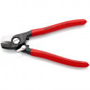 KNIPEX (95 21 165 SB) Kabelschere mit Öffnungsfeder mit Kunststoff überzogen brüniert Thumbnail 2