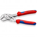 KNIPEX (86 05 150 S02) Zangenschlüssel mit aufgerauten Backen mit Mehrkomponenten-Hüllen verchromt Thumbnail 2