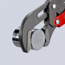 KNIPEX (83 61 010) Rohrzange S-Maul mit Schnelleinstellung mit Kunststoff überzogen grau pulverbeschichtet Thumbnail 3