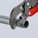 KNIPEX (83 61 010) Rohrzange S-Maul mit Schnelleinstellung mit Kunststoff überzogen grau pulverbeschichtet Thumbnail 5
