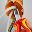 KNIPEX (13 46 165 SB) Abmantelungszange isoliert mit Mehrkomponenten-Hüllen, VDE-geprüft verchromt Thumbnail 3