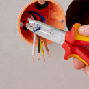 KNIPEX (13 46 165 SB) Abmantelungszange isoliert mit Mehrkomponenten-Hüllen, VDE-geprüft verchromt Thumbnail 4