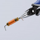 KNIPEX (34 52 130) Präzisions-Elektronik-Greifzange mit Mehrkomponenten-Hüllen brüniert Thumbnail 3