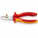 KNIPEX (11 06 160 T) Abisolierzange mit Öffnungsfeder, universal isoliert mit 2K-Hüllen Thumbnail 1