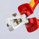 KNIPEX (11 06 160 T) Abisolierzange mit Öffnungsfeder, universal isoliert mit 2K-Hüllen Thumbnail 4