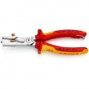 KNIPEX (13 66 180 T) KNIPEX StriX® Abisolierzangen mit Kabelschere isoliert mit 2K-Hüllen Thumbnail 1