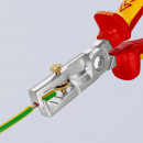KNIPEX (13 66 180 T) KNIPEX StriX® Abisolierzangen mit Kabelschere isoliert mit 2K-Hüllen Thumbnail 4