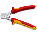 KNIPEX (95 16 160 SB) KNIPEX StepCut® Kabelschere isoliert mit Mehrkomponenten-Hüllen, VDE-geprüft verchromt Thumbnail 2