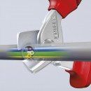 KNIPEX (95 16 160 SB) KNIPEX StepCut® Kabelschere isoliert mit Mehrkomponenten-Hüllen, VDE-geprüft verchromt Thumbnail 7