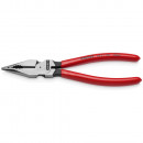 KNIPEX (08 21 185 SB) Spitz-Kombizange mit Kunststoff überzogen schwarz atramentiert Thumbnail 1