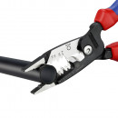 KNIPEX (13 72 200 ME) Multifunktions-Elektrikerzange metrisches Modell mit Mehrkomponenten-Hüllen schwarz atramentiert Thumbnail 4