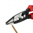 KNIPEX (13 72 200 ME) Multifunktions-Elektrikerzange metrisches Modell mit Mehrkomponenten-Hüllen schwarz atramentiert Thumbnail 5
