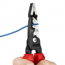 KNIPEX (13 72 200 ME) Multifunktions-Elektrikerzange metrisches Modell mit Mehrkomponenten-Hüllen schwarz atramentiert Thumbnail 7