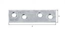 NW-GAH Flachverbinder (Länge 50 mm Breite 14 mm Stärke 1,75 mm / Stahl sendzimirverzinkt / Inhalt: 100 Stück) - 339241 Thumbnail 3