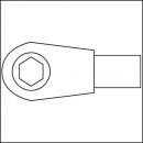 NW-HAZET Einsteckumschaltknarre (9 x 12 mm 1/4 " / CV- Stahl) - 6408 Thumbnail 4