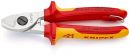 NW-KNIPEX Kabelschere (Länge 165 mm / Kopf verchromt VDE mit Befestigungsöse) - 95 16 165 T Thumbnail 1