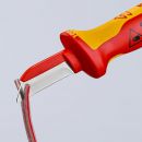 NW-KNIPEX Kabelmesser (Länge 190 mm Klingenlänge 50 mm / Klingenrücken mit Kunststoffüberzug VDE) - 98 54 Thumbnail 4