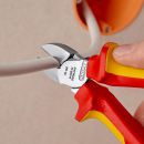 NW-KNIPEX Seitenschneider (Länge 160 mm / mit Befestigungsöse VDE) - 70 06 160 T Thumbnail 2