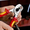 NW-KNIPEX Kabelschere (Länge 165 mm / Kopf verchromt VDE) - 95 26 165 Thumbnail 6