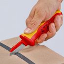 NW-KNIPEX Kabelmesser (Länge 190 mm Klingenlänge 50 mm / Klingenrücken mit Kunststoffüberzug VDE) - 98 54 Thumbnail 2