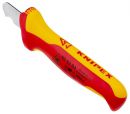 NW-KNIPEX Abmantelungsmesser (Länge 155 mm Klingenlänge 28 mm / VDE) - 98 53 03 Thumbnail 3
