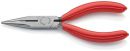 NW-KNIPEX Flachrundzange (Länge 140 mm flach/rund gerade / poliert Kunststoffüberzug) - 25 01 140 Thumbnail 1