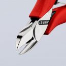 NW-KNIPEX Elektronik-Seitenschneider (Länge 115 mm Form 0 / Facette ja Kunststoffüberzug) - 77 01 115 Thumbnail 4