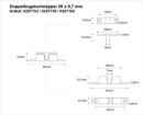 BMB Doppelkugelschnäpper (Messing blank / 50 mm / Inhalt: 24 Stück) - 0207152 Thumbnail 3