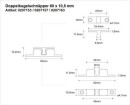 BMB Doppelkugelschnäpper (Messing vernickelt / 50 mm / Inhalt: 24 Stück) - 0207156 Thumbnail 3
