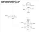 BMB Doppelkugelschnäpper (Messing vernickelt / 42 mm / Inhalt: 24 Stück) - 0207155 Thumbnail 3