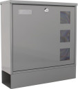 Edding Briefkasten (Höhe 380 mm Breite 365 mm Tiefe 120 mm / grau Stahl) - T06049 Thumbnail 1