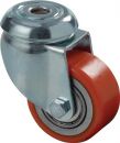 BS ROLLEN Lenkrolle (Rad-Ø 50 mm Tragfähigkeit 150 kg / mit Rückenloch 11 mm) - A601.C10.050 Thumbnail 1