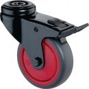 BS ROLLEN Lenkrolle mit Totalfeststeller (Rad-Ø 50 mm Tragfähigkeit 50 kg / mit Totalfeststeller) - A821.A85.050.03 Thumbnail 1