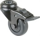 BS ROLLEN Lenkrolle mit Totalfeststeller (Rad-Ø 50 mm Tragfähigkeit 50 kg / mit Totalfeststeller) - A821.A85.050.06 Thumbnail 1