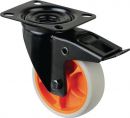 BS ROLLEN Lenkrolle mit Totalfeststeller (Rad-Ø 100 mm Tragfähigkeit 110 kg / mit Feststeller Gummi) - L820.B44.101.02 Thumbnail 1