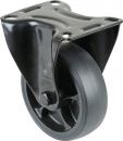 BS ROLLEN Bockrolle (Rad-Ø 100 mm Tragfähigkeit 110 kg / Gummi) - L810.B44.101.06 Thumbnail 1