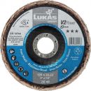 LUKAS Fächerscheibe (Ø 125 mm Körnung 40 flach / Stahl Zirkonkorund / Inhalt: 10 Stück) - A27441250401465A Thumbnail 1