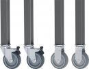 Rau Rollensatz (2 Bock-/2 Lenkrollen mit Feststeller / Rollen-Ø 80 mm) - 09-RS75EP-2LF-2B-51356 Thumbnail 1