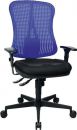 Topstar Bürodrehstuhl (mit Synchronmechanik / blau / schwarz 390-510 mm) - HE20PBC08 Thumbnail 1