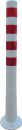 ALFRA Sperrpfosten (Kunststoff weiß/rot Ø 80 mm / zum Aufschrauben) - 12231 UV Thumbnail 1