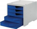 GRAF Ablagebox (5 Schubladen grau/blau / Polystyrol H255xB270xT340 mm) - 275-8430.351 Thumbnail 2