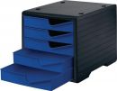 GRAF Ablagebox (5 Schubladen schwarz/blau / Polystyrol H255xB270xT340 mm) - 275-8430.3591 Thumbnail 2