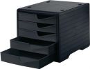 GRAF Ablagebox (5 Schubladen schwarz/schwarz / Polystyrol H255xB270xT340 mm) - 275-8430.991 Thumbnail 2
