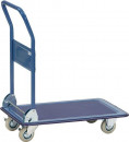 Fetra Plattformwagen (Ladeflächen L740xB480 mm Stahlrohr / brillantblau, RAL 5007 Trgf. 150 kg) - 3100 Thumbnail 1