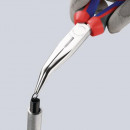 NW-KNIPEX Flachrundzange (Länge 200 mm verchromt / 40° gewinkelt) - 26 25 200 Thumbnail 10