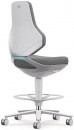 Bimos Arbeitsdrehstuhl (Sitz-Stopp-Rollen und Fußring / Skintec grau) - 9175R-4002 Thumbnail 3