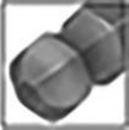 Wiha Tournevis tête hexagonale sphérique SW 1.5x75mm Total L.179mm lame hexagonale chrome mat - 26303 Thumbnail 6