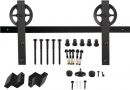 MATADOR Schiebesystem (100 kg 2000 mm schwarz / Holztüren 38-40 mm Komplettset) - 0023.450121 Thumbnail 1